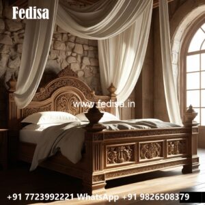 Luxury Classic Bed Design for Flats No-3148