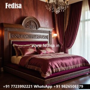 Viral Wooden Classic Bed Design No-3152