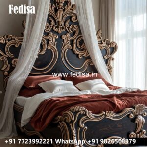 Classic Bed Design with Rich Finish No-3164