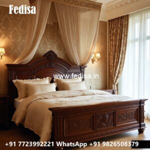 Elegant Luxury Bedroom Wooden Bed Collection No-3203