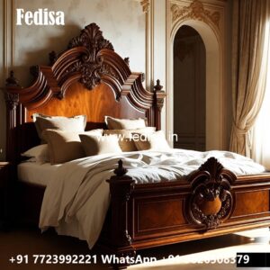 Luxury Interior Decor with Wooden Bed No-3321