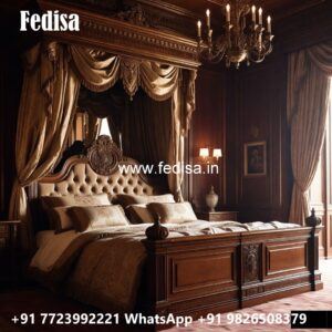 Amazing Wooden Bed Design for Home Decor No-3366