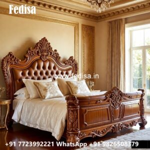 Luxury Wooden Bed Design for Villas No-3392