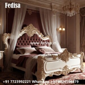Luxury Bed Design with Upholstered Headboard No-3408