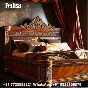 Elegant Luxury Bed Design with Golden Details No-3435