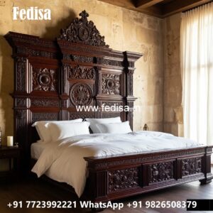 Elegant Wooden Luxury Bed Design Concepts No-3454