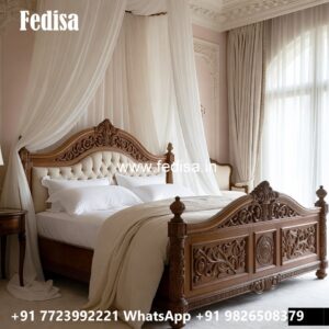 Premium Luxury Bed Design for Royal Interiors No-3490