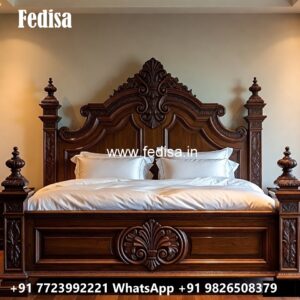 Stylish Luxury Bed Design for Elegant Villas No-3505