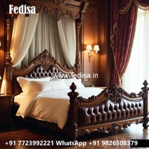 Luxury Bed Design with Contemporary Fabric Finish No-3560