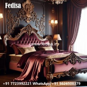 Premium Luxury Bed Design with Royal Upholstery No-3634