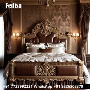 Luxury Bed Design with Contemporary Fabric Upholstery No-3647