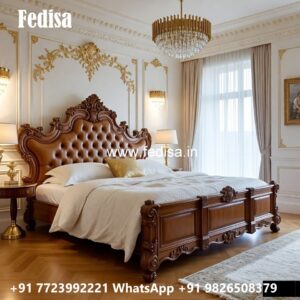Elegant Wooden Luxury Bed Design Inspirations No-3666