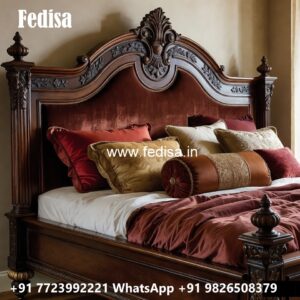 Luxury Bed Design with Elegant Modern Headboard No-3674