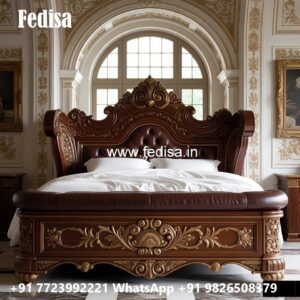 Luxury Bed Design with Artistic Interior Charm No-3676