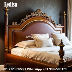 Stylish Luxury Bed Design with Premium Royal Finish No-3687