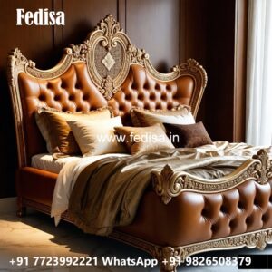 Luxury Bed Design with Premium Headboard Detailing No-3694