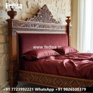 Luxury Bed Design with Contemporary Wooden Structure No-3696