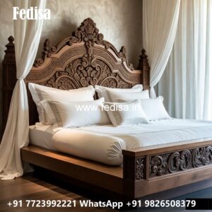 Modern Wooden Bed Design for Stylish Homes No-3702