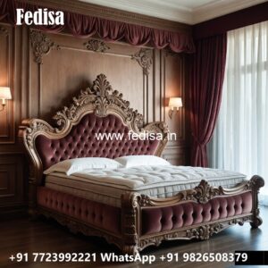 Premium Teak Wood Bed Design Ideas No-3723