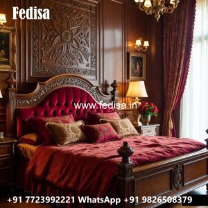 Premium Solid Wood Bed Design Collection No-3744