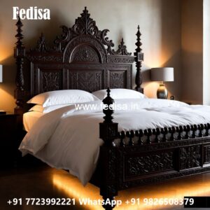 Luxury Classic Bed Design for Indian Homes No-3755
