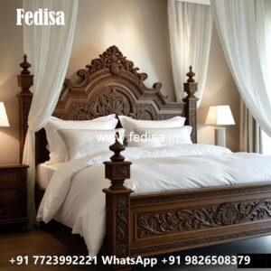 Elegant Wooden Classic Bed Design No-3802