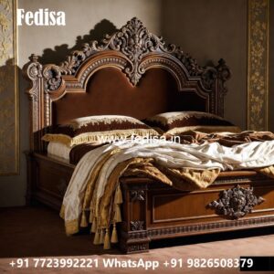 Traditional Bedroom Classic Bed Design No-3828