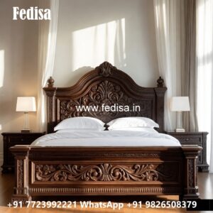 Stylish King Size Classic Bed Design No-3829