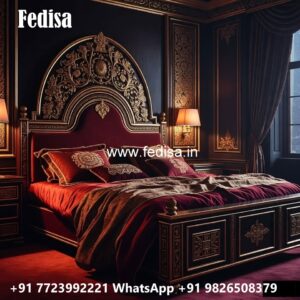Wooden Classic Bed Design Photos No-3857