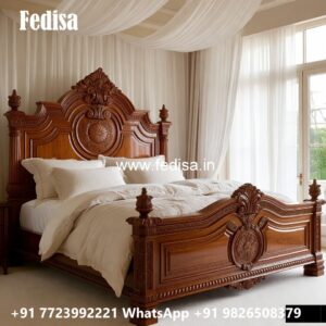 Classic Bed Design with Elegant Decor No-3879