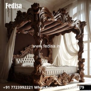 Amazing Wooden Royal Bed Design No-3929