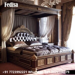 Master Bedroom Royal Bed Design No-3938