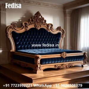Unique Carved Wooden Classic Bed Design No-3942