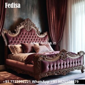 Classic Bed Design for Stylish Couples No-3975
