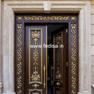 Home Entry Wooden Door Grill Door Design No-033