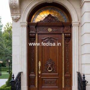 Carved Door Patterns Wooden Main Double Door Designs Indian Style No-083
