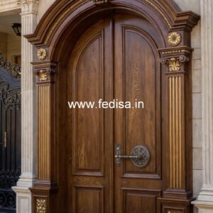European Classic Door Wooden Safety Door Design No-147