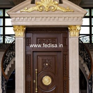 Elegant Double Door Classic Entry Design Steel Main Door Design No-205