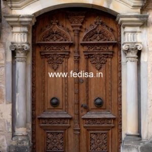 Glass Panel Classic Door Beautiful Door Design No-253
