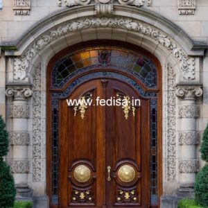 Solid Wood Classic Door Iron Door Design For Main Door No-264
