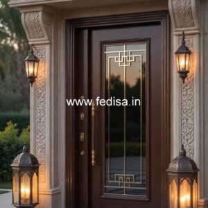 Engraved Wooden Door Door Frame Design For Home No-457