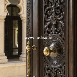 Solid Wood Classic Door Tata Steel Door Design No-469