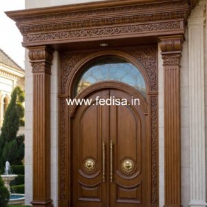 Handcrafted Wooden Door Welding Door Design No-596