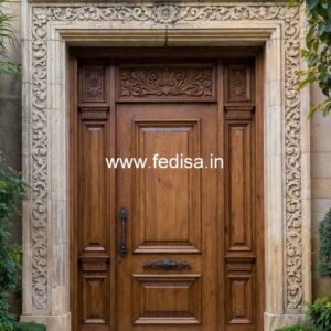 Home Entry Wooden Door Sliding Glass Door For Kitchen Entrance No-730