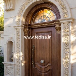 Engraved Wooden Door English Door Design No-744