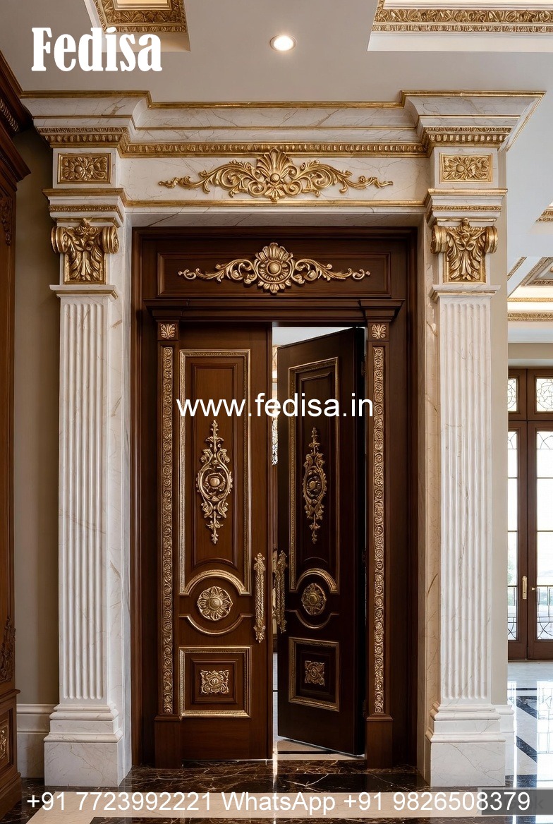 Hardwood Traditional Doors Bungalow Door Design No-884