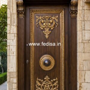 Carved Door Patterns Corner Door Design No-903