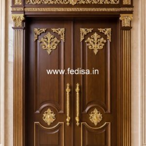 Glass Panel Classic Door Plywood Door Design For Home No-909