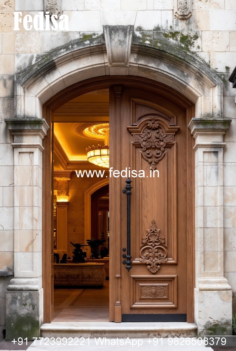 Double Door Classic Style Stylish Modern Bedroom Door Design No-988