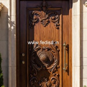 European Classic Door Door Design With Glass And Wood No-1008